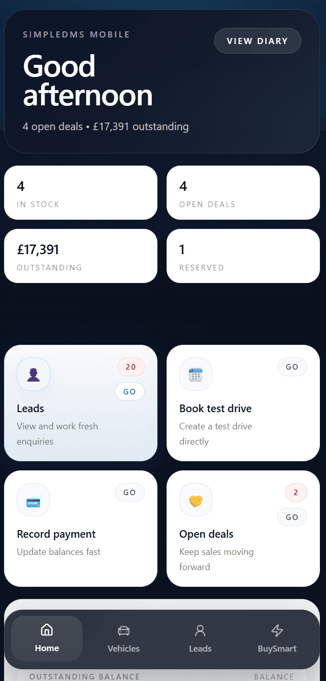 Run the day from your phone